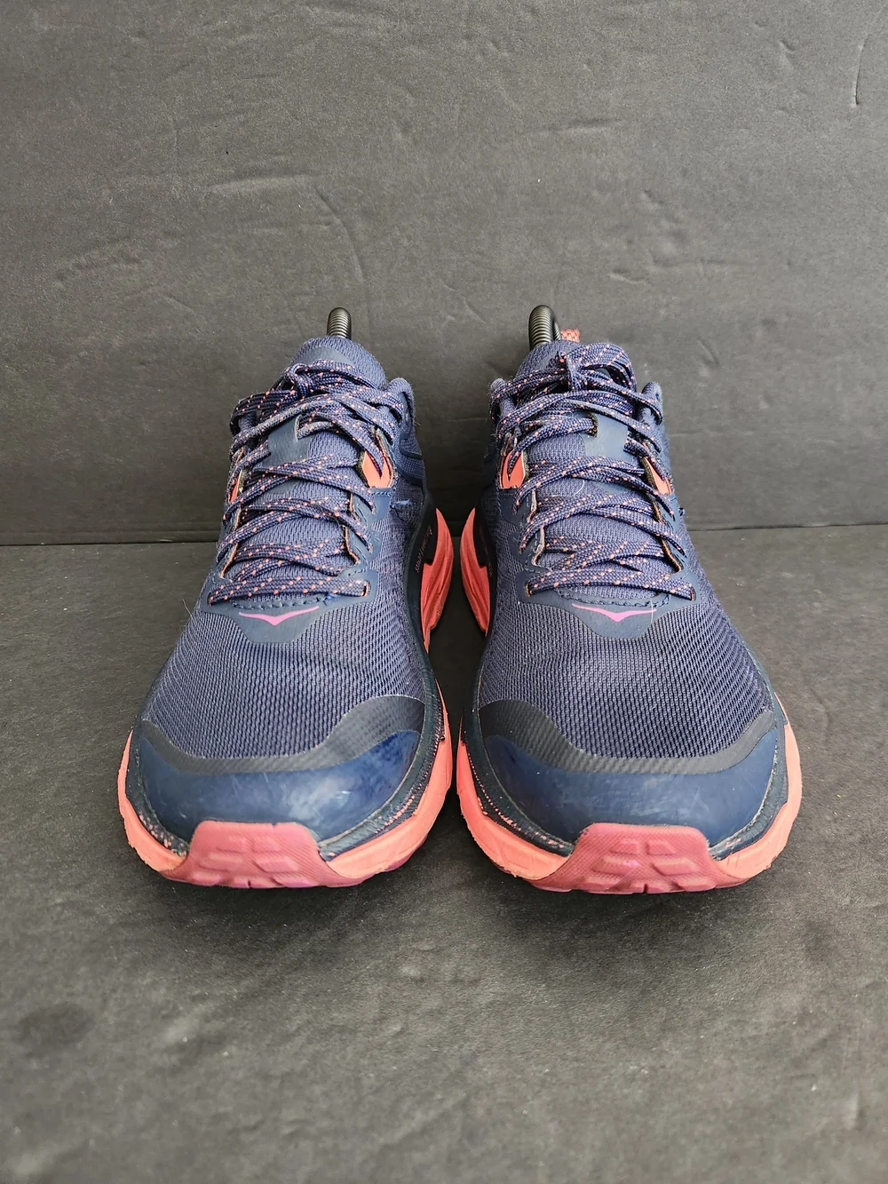 Hoka One One Challenger ATR 6 Navy Blue/Coral Running Shoes Women's Size 6.5